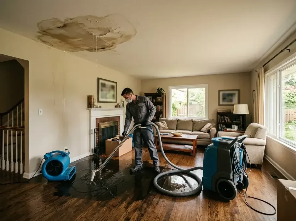 attic-pipe-burst-ceiling-drip-008 — frequently asked questions, Water Damage Restoration & Carpet Care in Riverton, IL